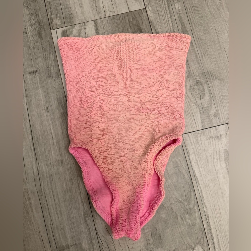 Hunza G Audrey One Piece in Pink Bubblegum